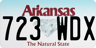 AR license plate 723WDX