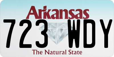 AR license plate 723WDY
