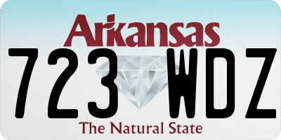 AR license plate 723WDZ
