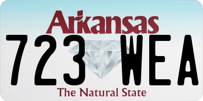 AR license plate 723WEA