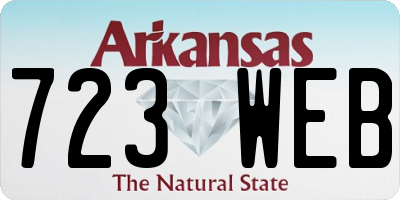 AR license plate 723WEB
