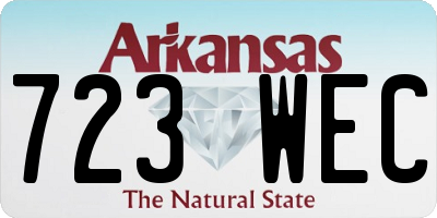 AR license plate 723WEC