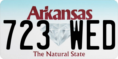 AR license plate 723WED