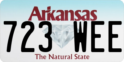 AR license plate 723WEE
