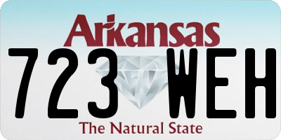 AR license plate 723WEH
