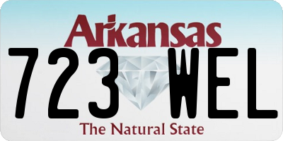 AR license plate 723WEL