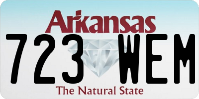 AR license plate 723WEM