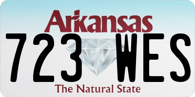 AR license plate 723WES