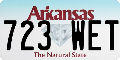 AR license plate 723WET