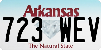 AR license plate 723WEV