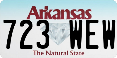 AR license plate 723WEW