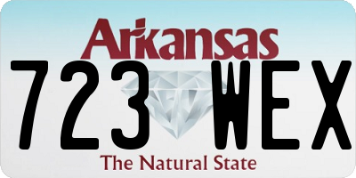 AR license plate 723WEX