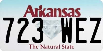 AR license plate 723WEZ