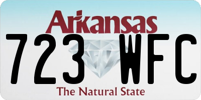 AR license plate 723WFC