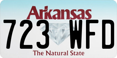 AR license plate 723WFD