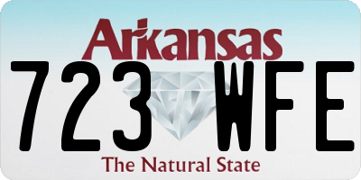 AR license plate 723WFE
