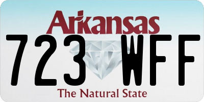 AR license plate 723WFF