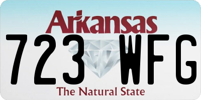 AR license plate 723WFG