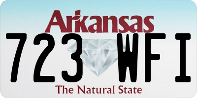 AR license plate 723WFI