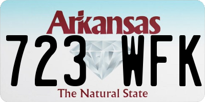 AR license plate 723WFK