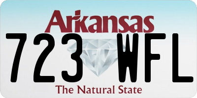 AR license plate 723WFL