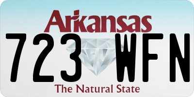AR license plate 723WFN