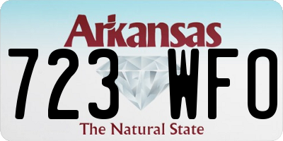 AR license plate 723WFO