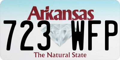 AR license plate 723WFP