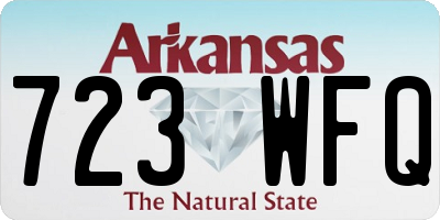 AR license plate 723WFQ