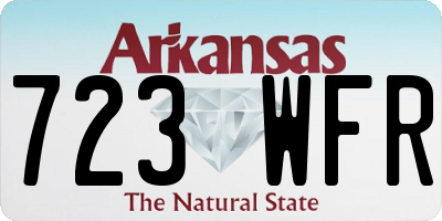 AR license plate 723WFR