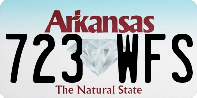 AR license plate 723WFS