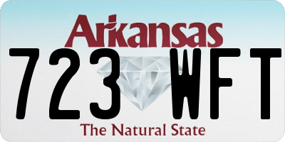 AR license plate 723WFT