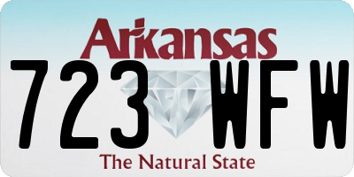 AR license plate 723WFW