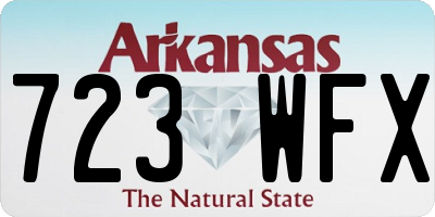AR license plate 723WFX