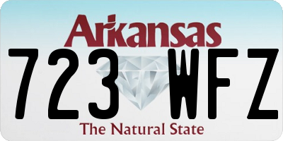 AR license plate 723WFZ