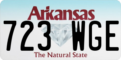 AR license plate 723WGE
