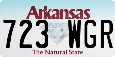 AR license plate 723WGR