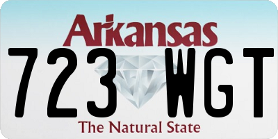 AR license plate 723WGT