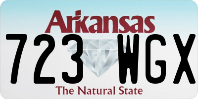 AR license plate 723WGX