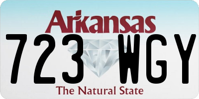 AR license plate 723WGY