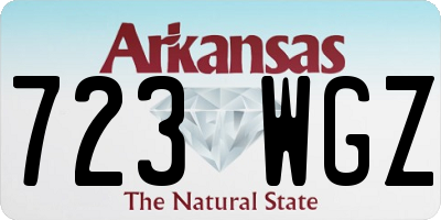 AR license plate 723WGZ