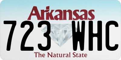 AR license plate 723WHC