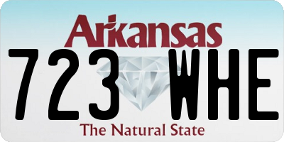 AR license plate 723WHE