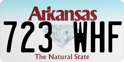 AR license plate 723WHF