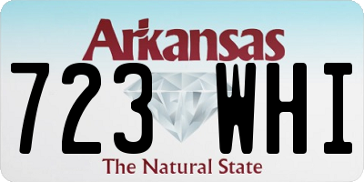 AR license plate 723WHI