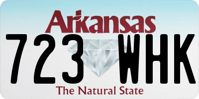 AR license plate 723WHK