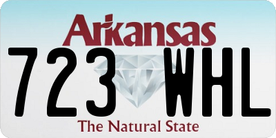 AR license plate 723WHL