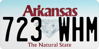 AR license plate 723WHM