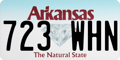 AR license plate 723WHN