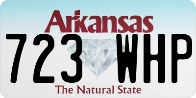 AR license plate 723WHP